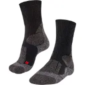 Falke TK1 anti-blaar dik wol functioneel materiaal wandelsokken dames zwart - maat 39-40