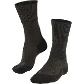 Falke TK1 Wool anti-blaar dik wol functioneel materiaal wandelsokken dames grijs - maat 35-36