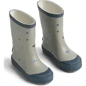 Wheat Regenlaarzen 'Muddy' navy / grijs