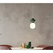 Lyora Hanglamp Clio S groen keramiek
