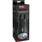 PDX Suck-O-Matic - oplaadbare, automatische masturbator (zwart)