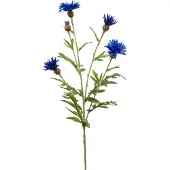 Emerald - Kunstbloem Korenbloem 60cm blauw - Kunstplant voor binnen