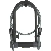 Yale U-Lock with Key and Cable for Bicycles and Mountain Bikes - YUL2C/13/230/1 - Sold Secure Silver Certified - 4 Keys Included