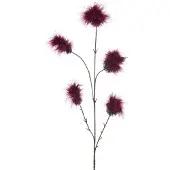 Emerald - Kunstbloem Pompom 84cm bordeaux - Kunstplant voor binnen