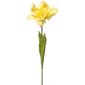 Emerald - Kunstbloem Tulp Parrot 68cm geel - Kunstplant voor binnen