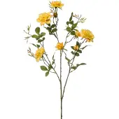 Emerald - Kunstbloem Roos Loes 90cm geel - Kunstplant voor binnen