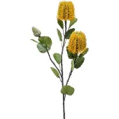 Emerald - Kunstbloem Banksia geel 72cm - Kunstplant voor binnen