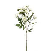 Emerald - Kunstbloem Roos mini 57cm wit - Kunstplant voor binnen