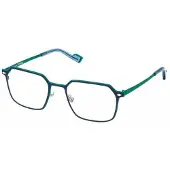 Sting Bril - - VST554 - Mat blauw met gekleurde delen - Metaal montuur - 53/20/145