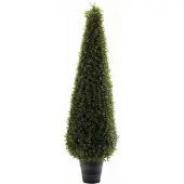Emerald - Kunstplant Buxus piramide UV 40x135cm - Kunstplant voor binnen