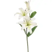 Emerald - Kunstbloem Lelie Casablanca REC wit 85cm - Kunstplant voor binnen