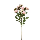 Emerald - Kunstbloem Roos mini 57cm lichtroze - Kunstplant voor binnen