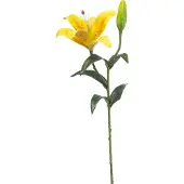 Emerald - Kunstbloem Lelie geel 56cm - Kunstplant voor binnen