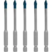 Bosch EXPERT Dakpanborenset HEX-9 | HardCeramic | 5-delig | 5mm - 2608902315