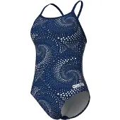 Arena - Women's Fireflow Swimsuit Lightdrop Back - Badpak 40, blauw