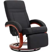 HOMCOM relaxfauteuil met ligfunctie, tv-stoel met hoge rugleuning