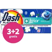 Dash 3+2 gratis: Wasmiddelcapsules 4in1 Pods Katoen Fris 26 stuks