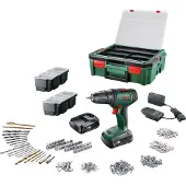 Bosch UniversalDrill 18 Drill Driver (Supplied with 2 x 1.5 Ah batteries. SystemeBox. 241 accessories) - PowerForAll