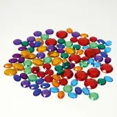 Grimm's 100 Small Acrylic Glitter Stones