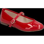 Bianco Ballerina met riempjes rood