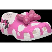 Crocs Sandalen 'Minnie Mouse Cls' eosine / lichtroze / zwart / wit