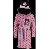 Mister License Badjas - Maat 122/128 - Roze - Kind - Polyester