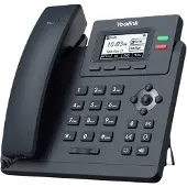Yealink SIP-T31W VoIP-systeemtelefoon Monochroom display Grijs