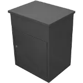 MonsterShop Pakketbrievenbus - grijs - 58x36x46 cm - 5 sleutels