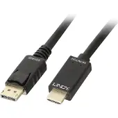 Lindy 36922 DisplayPort-kabel DisplayPort / HDMI Adapterkabel DisplayPort-stekker, HDMI-A-stekker 2.00 m Zwart