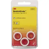 3M Scotchcode navulrollen kabelmarkering 80-6114-2796-6 Wit, Geel