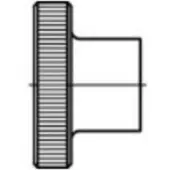 Toolcraft 1060878 Kartelmoeren M5 DIN 466 RVS 25 stuk(s)