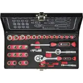 Toolcraft 826363 Dopsleutelset Metrisch 1/4 (6,3 mm) 36-delig