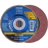 PFERD TOOLS 67648125 PFF 125 A 80 PSF STEELOX Lamellenschijf Diameter 125 mm Boordiameter 22.23 mm Korrelgrootte (num) 80 RVS, Staal 10 stuk(s)