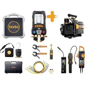 Testo 558s - set L Professionele warmtepompset Druk, Temperatuur, Vacuüm Met stroomtang