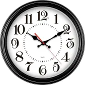 Eurotime 80882-05 Wandklok Kwarts 31 cm Zwart