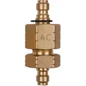 Ks Tools 150.2653 Dubbel adapterstuk M14x1,25 binnen- en buitenschroefdraad en 1/4 slangaansluiting