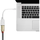 Lindy 41021 DisplayPort / Mini-displayport Adapterkabel [1x DisplayPort bus - 1x Mini-DisplayPort stekker] Wit 15.00 cm