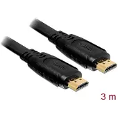 DeLOCK High Speed HDMI with Ethernet - HDMI avec câble Ethernet - 3 m
