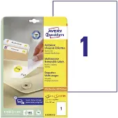 Avery Zweckform L4735REV-25 Universele etiketten 210 x 297 mm Papier Wit 30 stuk(s) Weer verwijderbaar Inkjet, Laser (zwart/wit), Laser (kleur), Kopiëren