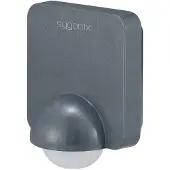 Sygonix SY-5836536 PIR-bewegingsmelder Wand 360 ° Relais Dark grey IP54