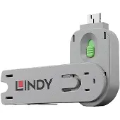 Lindy Sleutel voor USB-A-poort USB Type A Port Blocker Key - USB-Portblocker Groen Sleutelslot Incl. 1 sleutel 40621