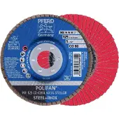 PFERD TOOLS 67660625 PFF 125 CO-COOL 60 SG STEELOX Lamellenschijf Diameter 125 mm Boordiameter 22.23 mm Korrelgrootte (num) 60 Aluminium legering, Legering op