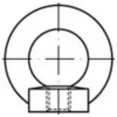 Toolcraft TO-9978324 Ringmoeren M24 DIN 582 Staal 10 stuk(s)