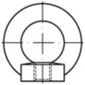 Toolcraft 109421 Ringmoeren M33 DIN 582 Staal 1 stuk(s)