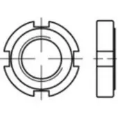 Toolcraft TO-9978978 Kruisgleufmoeren M90 DIN 1804 Staal 5 stuk(s)