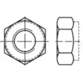 Toolcraft 1066549 Borgmoeren M3 DIN 980 RVS A4 1000 stuk(s)
