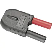 Fluke 80AK-A, Adapter, Zwart, Rood, Bananenstekkers, 60 V, 1 stuk