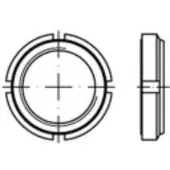 Toolcraft 149925 Kruisgleufmoeren M12 1 mm Staal Galvanisch verzinkt 10 stuk(s)