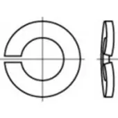 Toolcraft TO-5357574 Veerring 18 mm DIN 128 RVS A1 25 stuk(s)