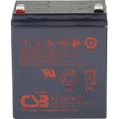 CSB HR 1221W high-rate Loodaccu 12 V 5 Ah Loodvlies (AGM) (b x h x d) 90 x 106 x 70 mm Kabelschoen 6.35 mm Onderhoudsvrij, Geringe zelfontlading